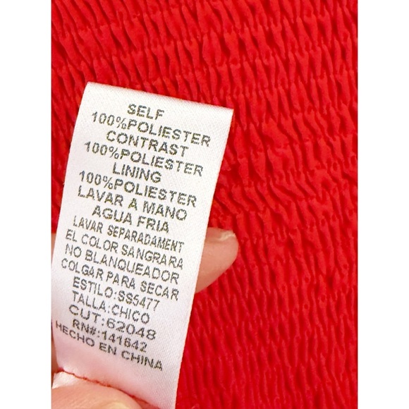 NWT SHE and SKY size S The Best Around Red Swiss Dot Blouse - Picture 8 of 9